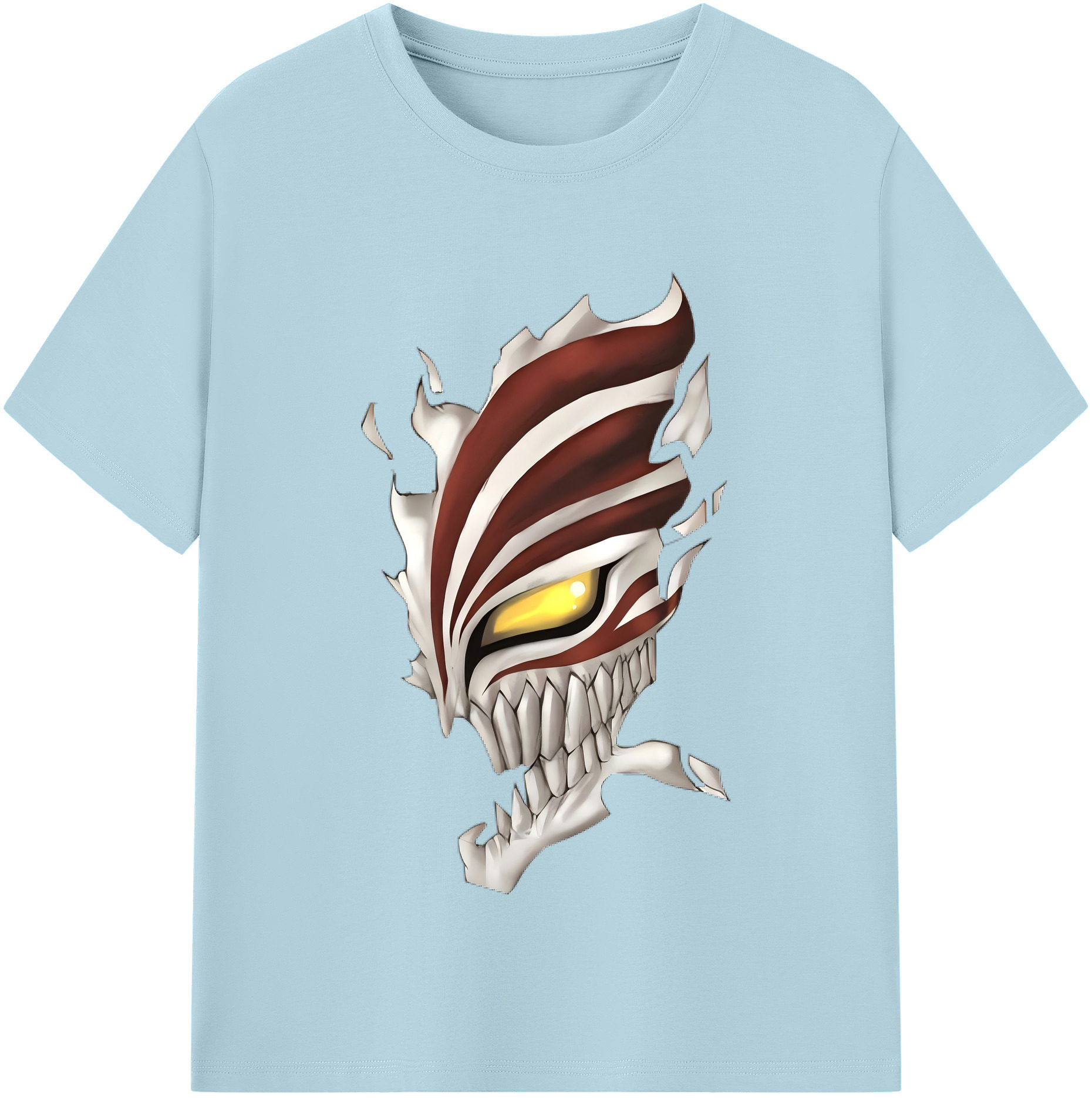 （画像用） ブリーチ 黒崎一護（くろさき いちご）BLEACH Kurosaki Ichigo 綿100％半袖Tシャツ（フロントプリント）